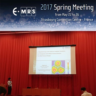 상윤이가 스트라스부르에서 개최되는 'The 2017 European Materials Research Society (EMRS 2017) Spring Meeting'에서 구두발표를 하였습니다.