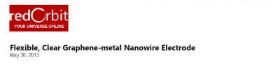 'Flexible, Clear Graphene-metal Nanowire Electrode'		