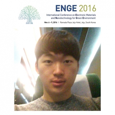 성호가 제주도에서 개최되는 'ENGE 2016'에서 구두발표를 하였습니다.