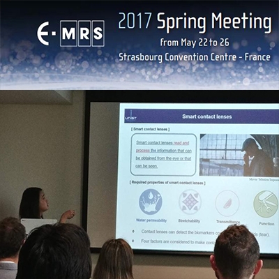 주희가 스트라스부르에서 개최되는 'The 2017 European Materials Research Society (EMRS 2017) Spring Meeting'에서 구두발표를 하였습니다.