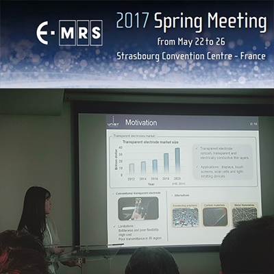 지욱이가 스트라스부르에서 개최되는 'The 2017 European Materials Research Society (EMRS 2017) Spring Meeting'에서 구두발표를 하였습니다.